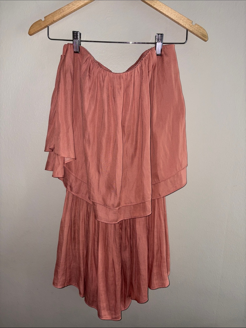 DO+BE Layered Dusty Coral Romper